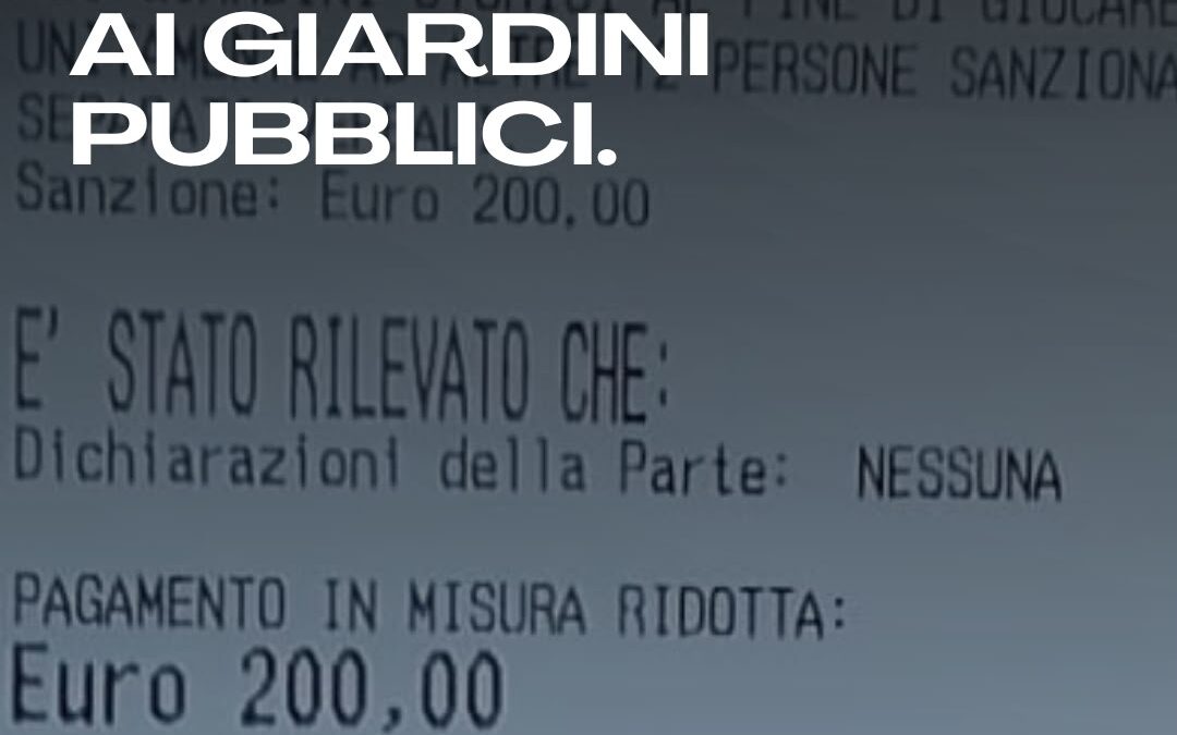 Degradati: di multe razziste e spazi pubblici